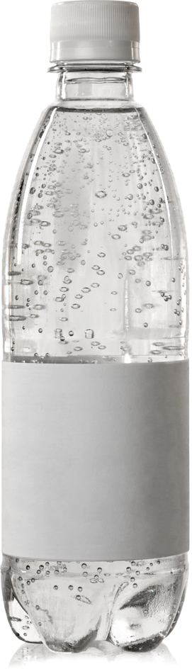 Bottle with Sparkling Water - Isolated